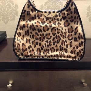 Tory Burch Leopard handbag like new